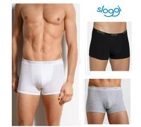 2 BOXER UOMO COTONE SLOGGI BASIC SHORT BOX MUTANDA PARI GAMBA