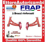 2 BRACCI OSCILLANTI INFERIORI FRAP RINFORZATI ROSSI VW GOLF V 5 AUDi A3 TRAPEZI