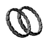 2 Bracciale Uomo Ematite, Braccialetti Uomo Ematite, Braccialetto Di E-matite Rafforzante Fiducia In Se Stessi, Indossabile Alla M-oda Braccialetti Che Aumentano L'energia, Bracciale Rigido Regalo