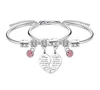 2 braccialetti coordinati per mamma e figlia, regalo ispiratore, regalo da mamma per donne, braccialetti con ciondoli per figlia