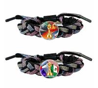2 braccialetti per la Coppa del Mondo di calcio 2026, regalo per uomini e donne, amici, colleghi, familiari, amanti, compleanni, Natale, souvenir da collezionare, regalo per i fan della Coppa del