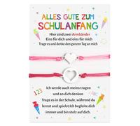 2 braccialetto bambino scuola ragazze iscrizione a scuola regali, braccialetto bambino scuola mamma braccialetti iscrizione a scuola carta regalo primo giorno di scuola cono di riempimento iscrizione