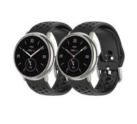 2 bracciali compatibili con Amazfit Active 2, cinturino di ricambio in silicone, impermeabile, traspirante, morbido, sportivo, per Amazfit Active 2, bracciale da donna e uomo, Eine Grösse, Silicone, 0