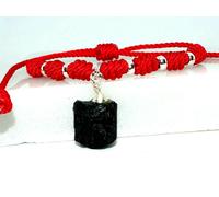 2 Bracciali Tormalina Nera Cordino Rosso 7 Nodi - Kabbalah Red Bracelets