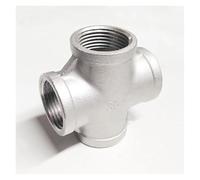 2" BSP Female 304 Stainless Steel Cross 4 Way Connector Pipe Fitting water oil air