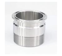 2" BSPT Male x 2" Tri Clamp SUS304 Pipe Fitting Connector Homebrew