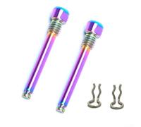 2 bulloni in lega per pinza freno a disco per bicicletta, con clip a molla, per mountain bike e bici da strada (dorato)