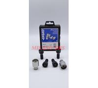 2 BULLONI RUOTA ANTIFURTO BLACK M14x1,25 L=45 + 8 VITI M14x1,25 L=43