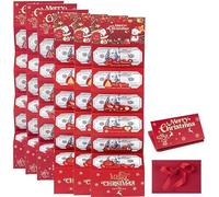 2 buste natalizie per contanti, con 6 slot per contanti, porta carte a sorpresa, biglietti regalo fai da te per le vacanze, per donne, uomini, ragazze, ragazzi, mamma, papà, Babbo Natale e Alce