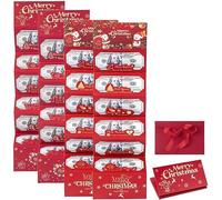 2 buste natalizie per contanti, con 6 slot per contanti, porta carte a sorpresa, biglietti regalo fai da te per le vacanze, per donne, uomini, ragazze, ragazzi, mamma, papà, Babbo Natale e Alce