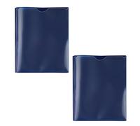 2 buste portadocumenti a 3 rebbi con due tasche formato lettera, con tasca frontale trasparente per forniture scolastiche e documenti aziendali