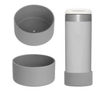 2 buste protettive in silicone per Stanley Aerolight Transit, 350 ml/470 ml, compatibili con più thermos con un diametro inferiore di 6,9 - 7,2 cm (senza tazza) (grigio)