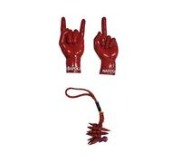 2 calamite 9 cm corna e dito medio amuleti napoli 1 portachiavi corni rossi portafortuna napoletani per protezione casa o auto non correre proteggimi buon viaggio, per bar ristoranti pizzerie