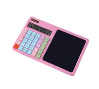 2. Calcolatrice da tavolo solare con display LCD a 12 cifre con alimentatore per contabilità aziendale Calcolatrice di energia solare per uso esterno