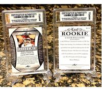 "2" CALEB WILLIAMS 2022 LEAF GEM-MT 10 Rookie Card Lotto