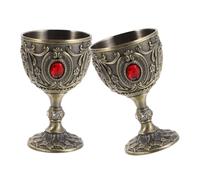 2 calici retrò: 2,67x1,65'' calice inciso per tè della comunione,