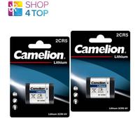2 Camelion 2CR5 Litio batteries 6V Foto Fotocamera 1400mAh DL245 1BL 2032 Nuovo