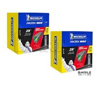 2 Camera D'aria Antiforatura Bici MTB 29 " x 1.9 - 2.3 V / P MICHELIN PROTEK MAX
