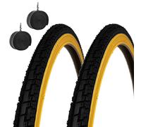 Deestone EBA28PCD 2 COPERTONI NEROPARA + 2 CAMERE d'Aria per Bicicletta Bici City Bike Trekking 700 X 35 28 1 5/8 3/8 (37-622)