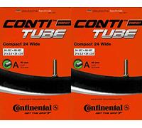 2 camere d'aria Continental Compact 24 Wide, 24 pollici, AV, (50/60-507) AV, 40 mm