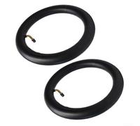 2 camere d'aria per bicicletta elettrica, in gomma butilica resistente, con stelo della valvola angolata, per bici elettriche da 12 pollici, kit di riparazione nero (bocca piegata)