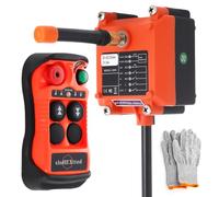 2 Canali Pulsante Telecomando per gru senza fili Industriale Trasmettitore e ricevitore 220V radio per Paranco elettrico a catena Argano Gru a ponte Controllore