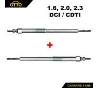 2 Candela Candelette Diesel Pre-riscaldare per Fluenza Kadjar 1.6 2.0 DCI