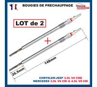 2 Candela Candelette per Sprinter Vito Viano W639 3,0 V6 CDI 184/190 204ch