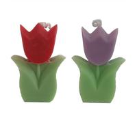 2 candele a forma di tulipano, candele estetiche decorative per la casa, candele profumate alla paraffina e soia, per la decorazione della casa, oggetti di scena fotografici, matrimoni, compleanni,