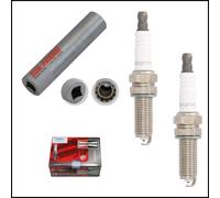 2 Candele Champion Platinum Compatibile Per Fiat 500 M 0.9 77KW Motore 199B6.000