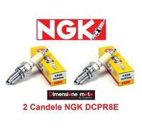 KIT 2 CANDELE ACCENSIONE NGK DCPR8E 4339 PER FIAT PUNTO 1.0 DUCATI MONSTER 600