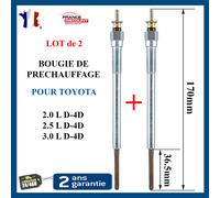 2 Candele Di Pre Riscaldamento Per Toyota Hilux 2.5 3.0 D4D D-4D Land Cruiser