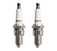 2 Candele F7RTC, Sostituzione Compatibile con NGK 5534 BPR7ES V-Line-19, BOSCH 7992 WR5DC 4038 WR5DP, Champion 332 RN7YC 415 RN9YC 818 RN2C, per Auto Moto Attrezzi da Giardino Motori a Scoppio Set
