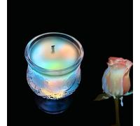 2 candele fluorescenti al buio, per giochi di cera, a bassa temperatura, a bassa temperatura, sicure per il corpo, candele di soia romantiche per massaggio, regalo per coppia adulta (B)