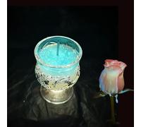 2 candele fluorescenti al buio, per giochi di cera, a bassa temperatura, a bassa temperatura, sicure per il corpo, candele di soia romantiche per massaggio, regalo per coppia adulta (A)