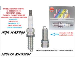 2 CANDELE ORIGIN. NGK PANDA 500 YPSILON 0.9/TB TWINAIR ILKR9G8 = 55242187 NGK