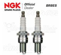 2 CANDELE ORIGINALE NGK BR8ES MOTO GUZZI V7 CAFÈ CLASSIC 750 2009 -