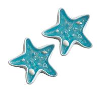 2 candele profumate di soia ispirate all'oceano, a forma di conchiglia, candele decorative estetiche costiere per casa, bagno e regalo (stella marina)