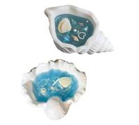 2 candele profumate di soia ispirate all'oceano, a forma di conchiglia, candele decorative estetiche costiere per casa, bagno e regalo (conchiglia)