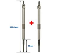 2 Candelette Diesel NEWPARTS Per MINI One D 1.4 75/90cv 11V M10x125 Alluminio