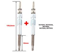2 Candelette Preriscaldo NEWPARTS Per BMW Serie 1 E87 E90 118d 120d 318d 320d