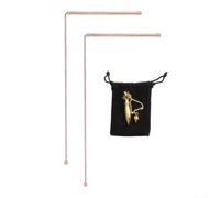 2 canne a pendolo in rame, per catturare l'acqua, caccia al tesoro, oro oro rosa, minerali, rivelatore d'oro, set di strumenti di ricerca 99,9 per cento di rame per indagini paranormali, rilevazione