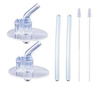 2 Cannucce di Ricambio per Bottiglie d'Acqua - Tubi in Silicone, Spazzole e Accessori per Biberon - Estensioni per Cannucce