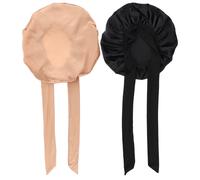 2 cappelli da notte multiuso pratici berretti da notte in raso per capelli da