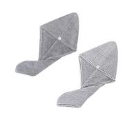 2 cappelli per asciugare i capelli, fasce per capelli, cuffie da doccia,