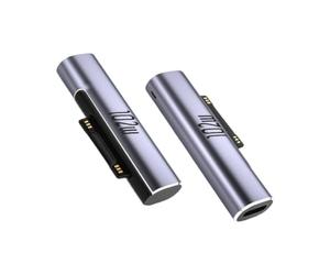 2 caricabatterie magnetico da 102 W per Surface, adattatore di ricarica rapida PD per Microsoft Surface Pro 3-10/X, Surface Book 1-3, Laptop 1-6, Go 1-4, Duo 2 e Slim Pen 2