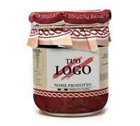 2 cartoni Pomodori secchi in olio extravergine di oliva con Etichetta Personalizzabile Antipasti Pronti - Prodotti Tipici Siciliani