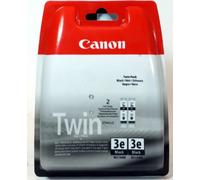 2 Cartucce D'Inchiostro BCI-3EBK Originali Nuove Nere 27ml x 2 Per BJC-3000 6000