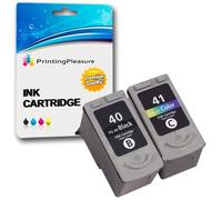 2 Cartucce d'inchiostro compatibili per Canon Pixma iP1600 iP1800 iP1900 iP2200 iP2600 MP140 MP150 MP160 MP170 MP190 MP210 MP450 MP460 MX300 MX310 | Sostituzione per PG-40 (PG40) CL-41 (CL41)