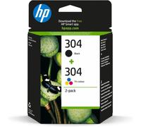2 CARTUCCE ORIGINALI HP304 NERO + COLORE MULTIPACK 3JB05AE - GARANZIA HP